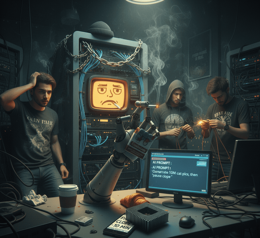 ia qui déraille, ia qui demande une pause clope